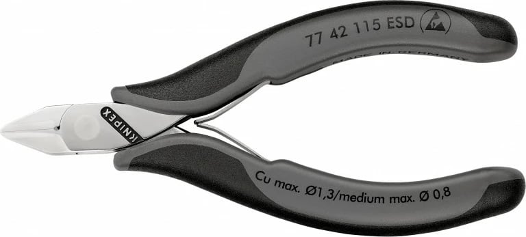 Darë diagonale Knipex KP-7742115ESD, ESD, 115mm, e zezë