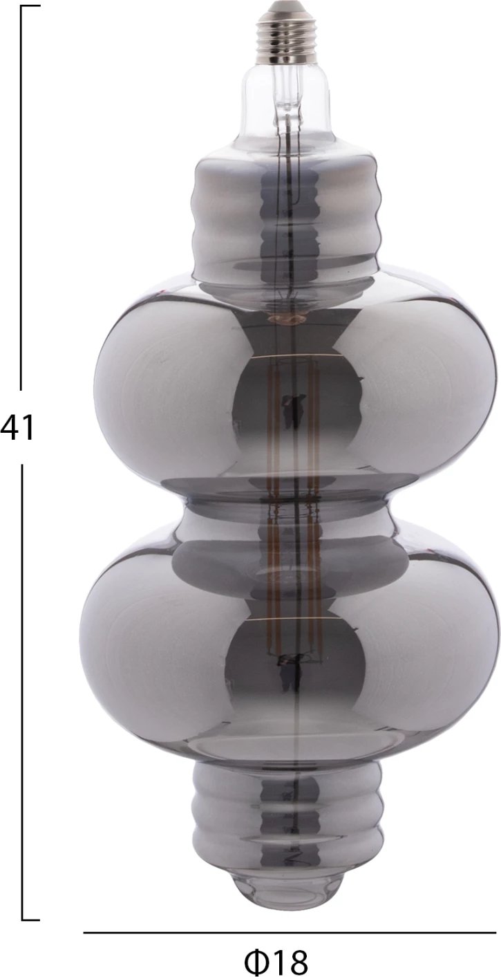 Llambë LED filament 8W E27 3000K ngjyrë tymi, FH4053.03