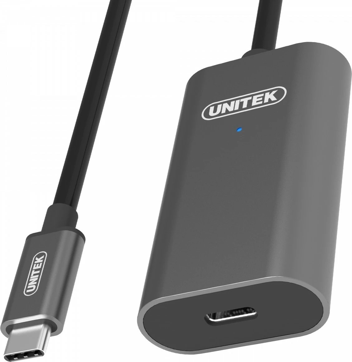 Kabllo zgjatës aktiv USB Type-C Unitek U305A, 5m, E zezë/Gri