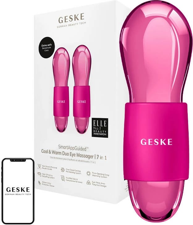 Masazhator sysh Geske Duo Cool & Warm 7in1, magenta