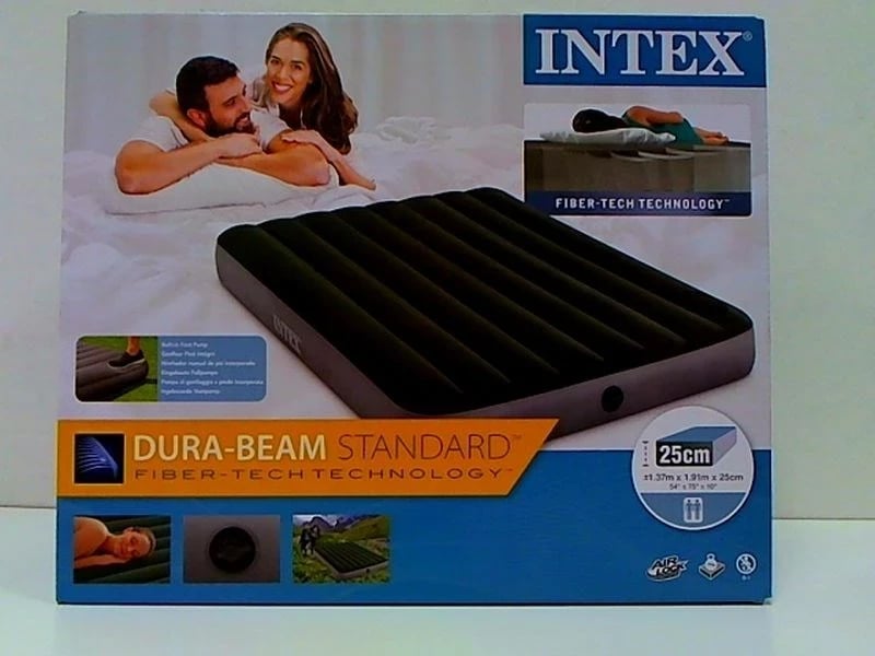 Dyshek ajri Intex Dura-Beam Standard Downy, double, i gjelbër