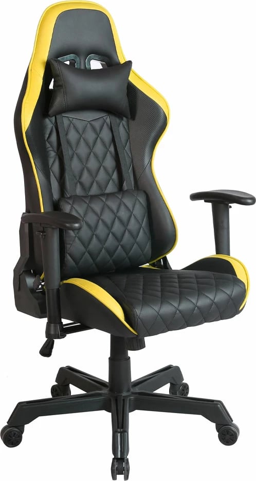 Karrige gaming Ranger, zyre, e zezë-verdhë, 52x74x138