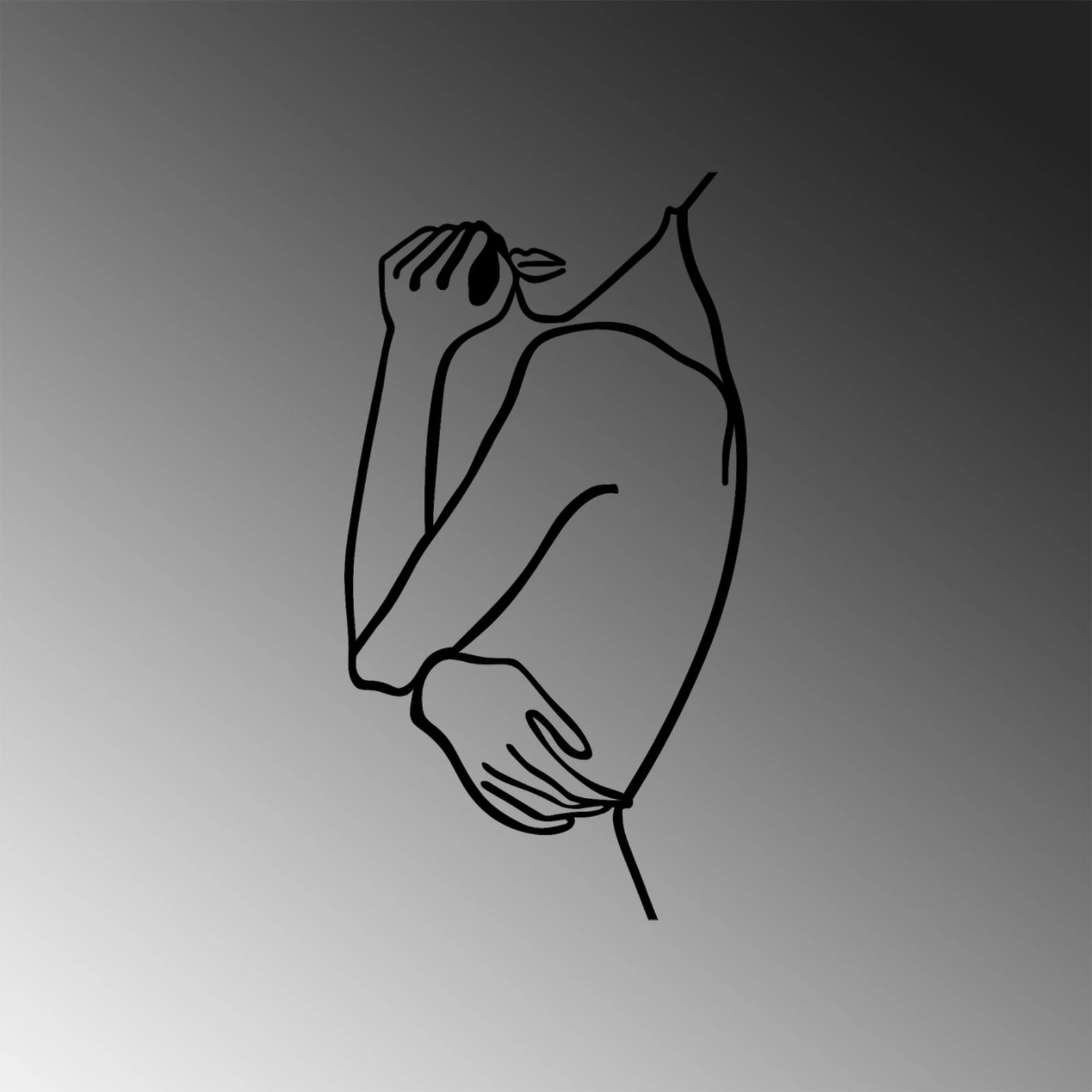 Aksesor dekorativ metalik për mur, Wallity, Gruaja 2