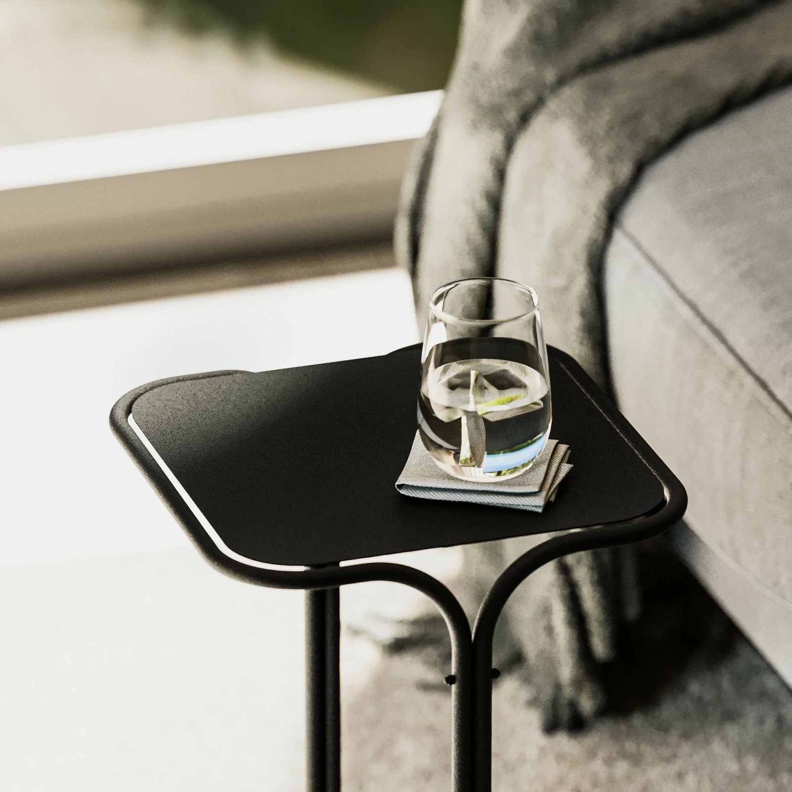 Tavolinë kafeje Hanah Home, Shb-001, e zezë, metal