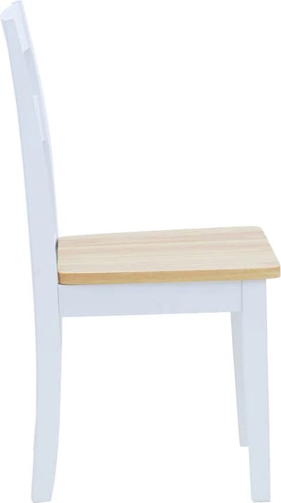 Set tavoline me karrige, zgjatshme, 5 pjesë, dru i bardhë, Mabor-York, 120-150x80x73.8cm