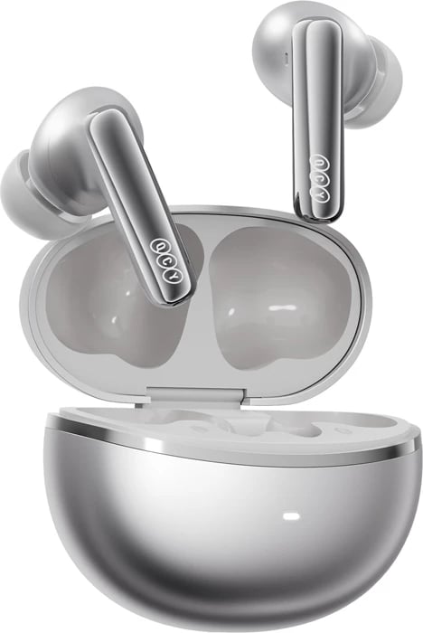 Kufje TWS QCY MeloBuds N70 HT18, ANC, LDAC, Bluetooth 6.0, deri 50h, karikim pa tel, USB-C, titanium-gold