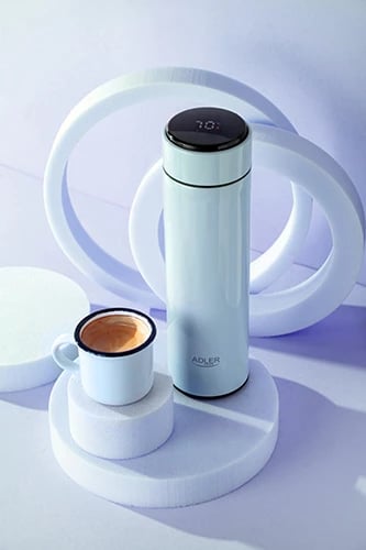 Termus me LED, Adler AD 4506, 473 ml, çelik inox SS304, blu