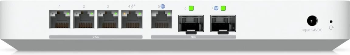Gateway Ubiquiti UCG-Fiber, 30W, 10/100/1000/2500/10000 Mbit/s, i bardhë