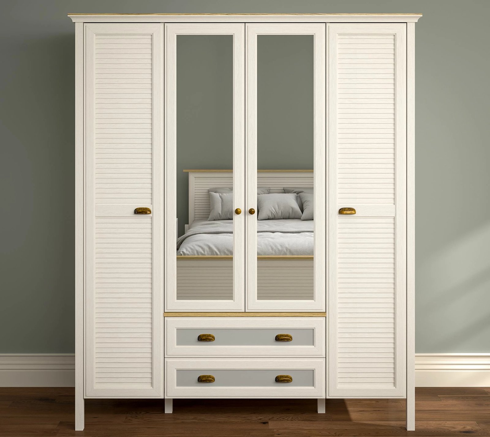 Dollap Skye Decor, FRN-21001, krem, lis, gri