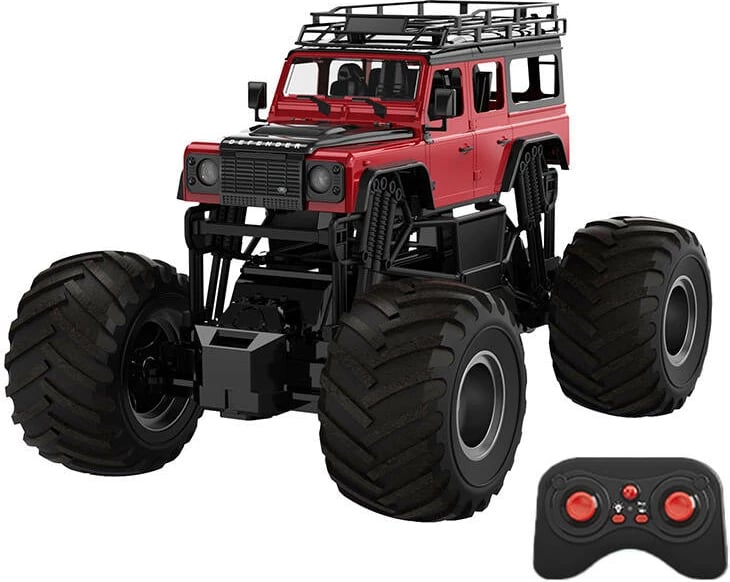 Veture lodër me telekomandë Double Eagle Land Rover Defender E375-003, 1:8, e kuqe