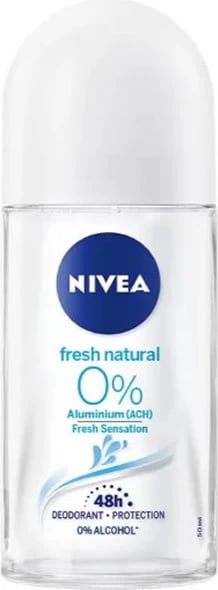 Deodorant roll-on uniseks Nivea Fresh Natural 0% 50ml