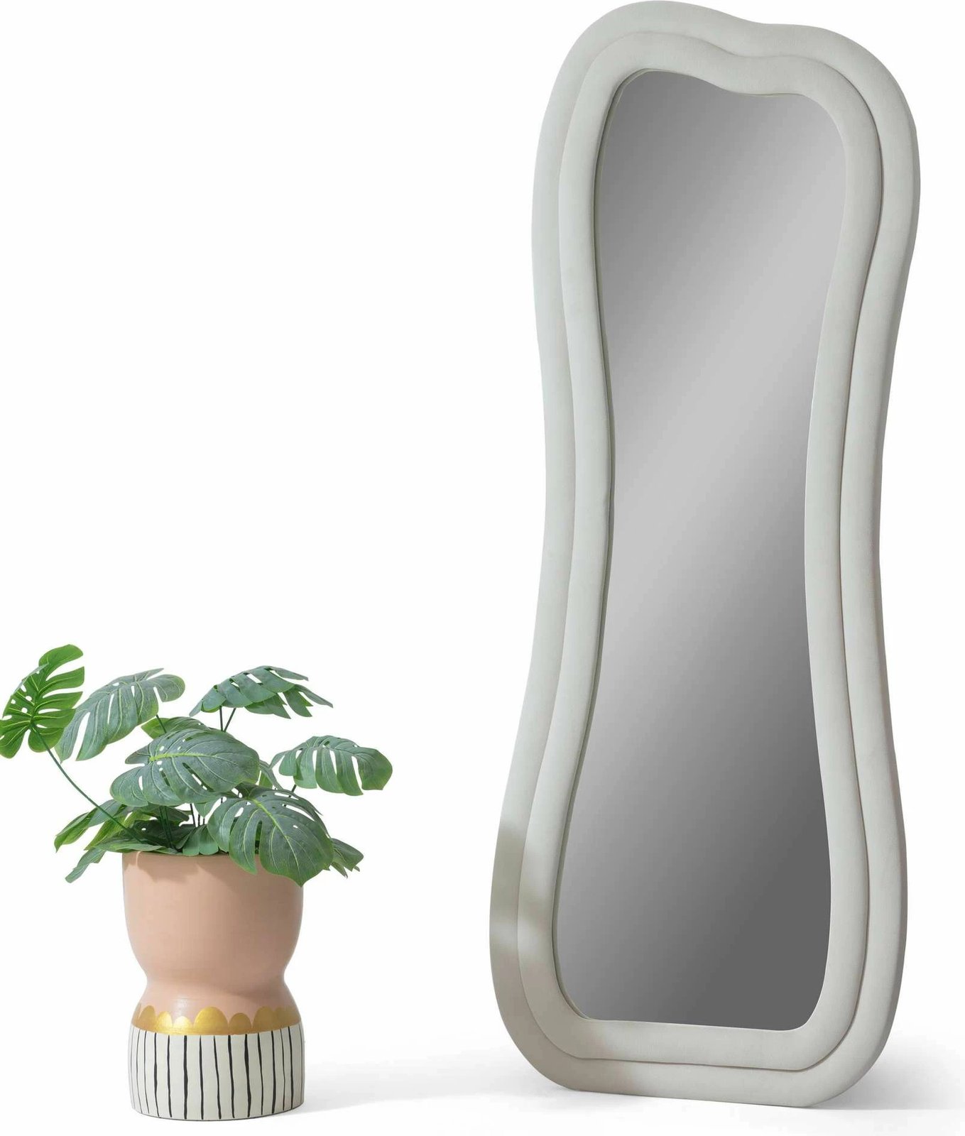 Pasqyrë e gjatë Cheval, ngjyrë krem, Skye Decor