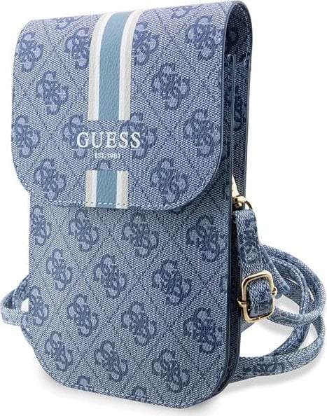 Çantë për telefon Guess GUWBP4RPSB 4G Stripes, e kaltër