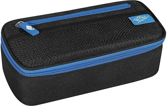 Mbështjellës lapsash WEDO 242 43010, poliester, zi/blu, me zinxhir