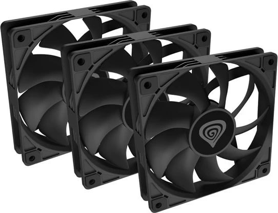 Set ventilatorësh për kasë Natec Genesis Oxal 120, 3 copë, 120 mm, i zi