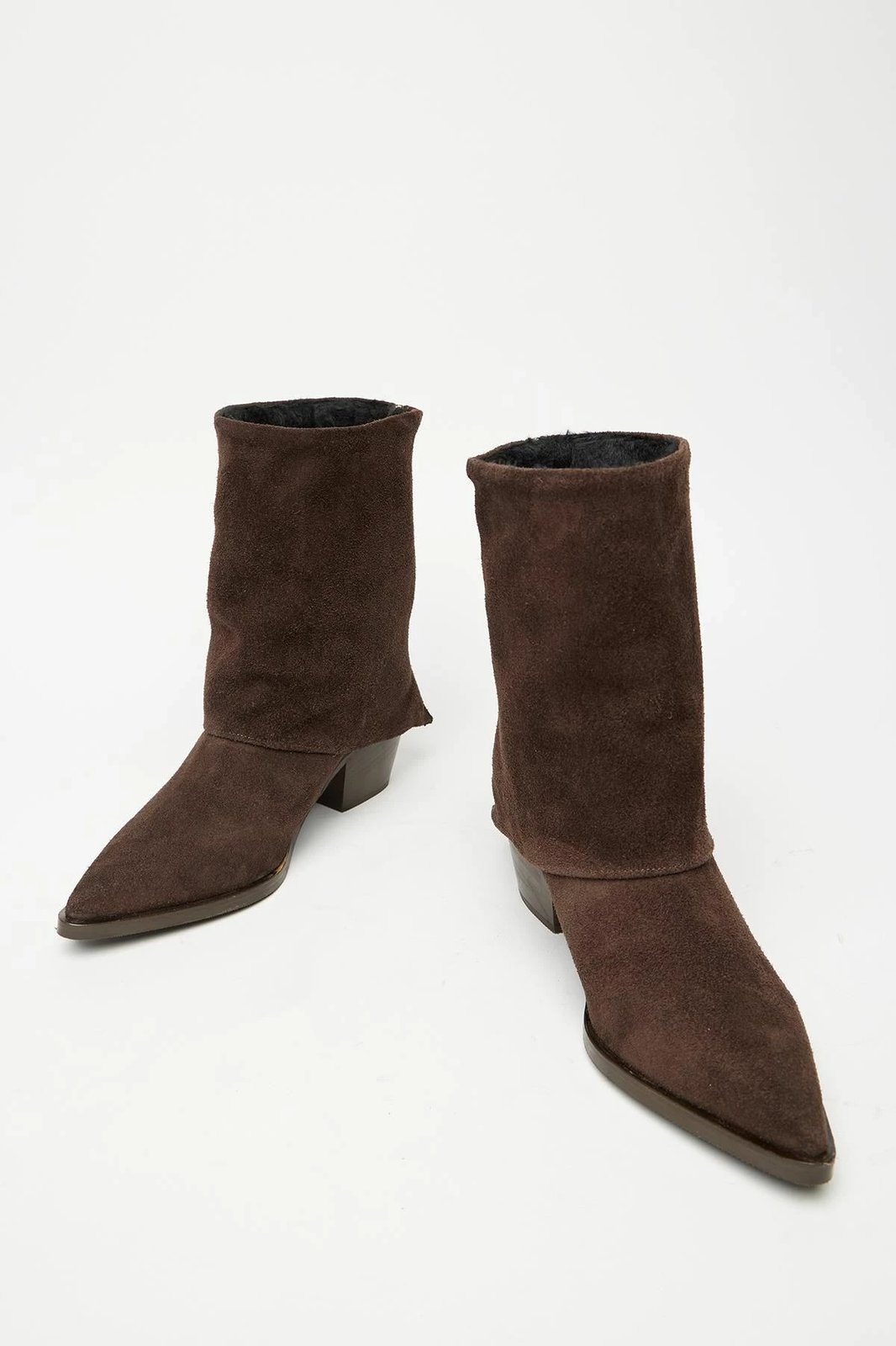 Çizme për gra, lëkurë natyrale, ngjyrë kafe, MK1345025KR20-001