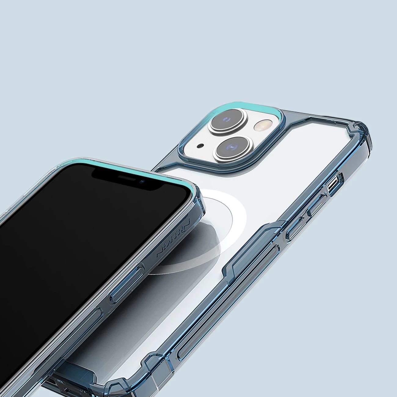Mbështjellës Nillkin Nature Pro për iPhone 14 Plus, MagSafe, transparent, bardhë