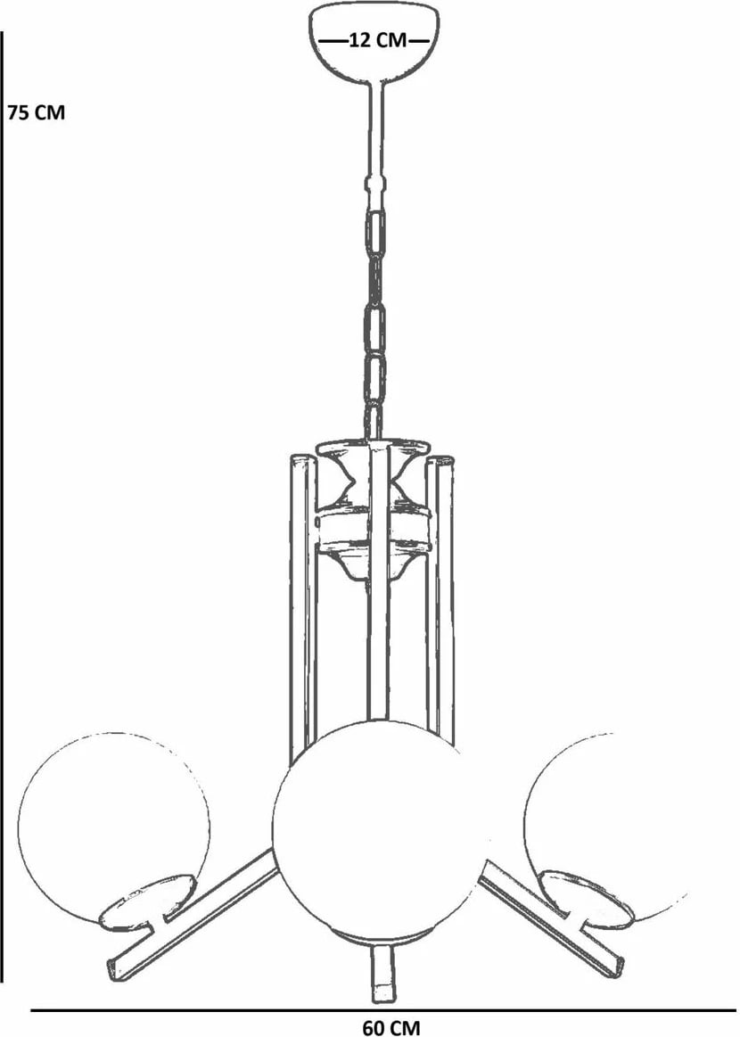 Llambë tavani Opviq, 8988-3, metal dhe xham, e bardhë dhe e zezë