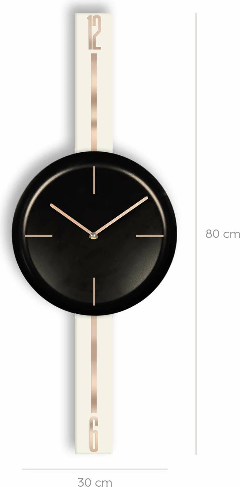 Orë muri dekorative, Wallity, Vlnt103Krsyh, krem e zezë, 30x80cm