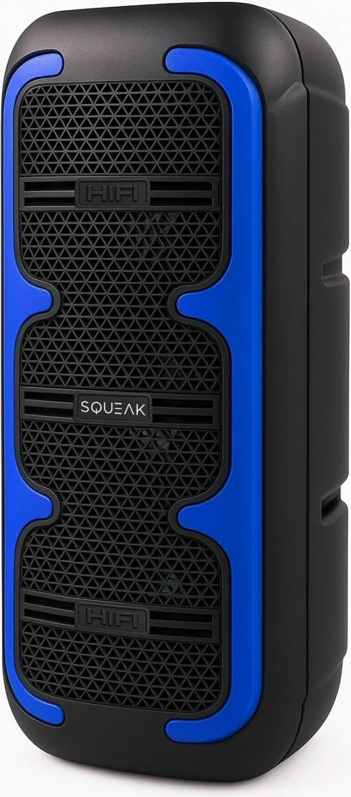 Altoparlant Bluetooth SQUEAK SQ1009 BeatOne 45 W, Bluetooth 5.3, USB-C, karaoke, 10 orë bateri, i zi