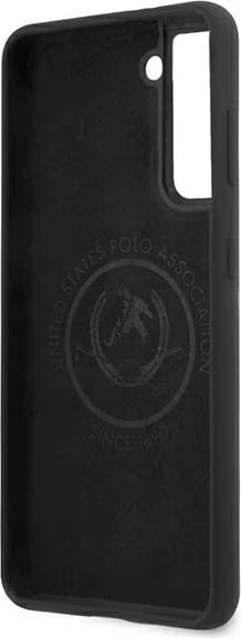 Mbështjellës U.S. Polo Assn. USHCS21MSLHRBK për Samsung Galaxy S21+, silikon, i zi