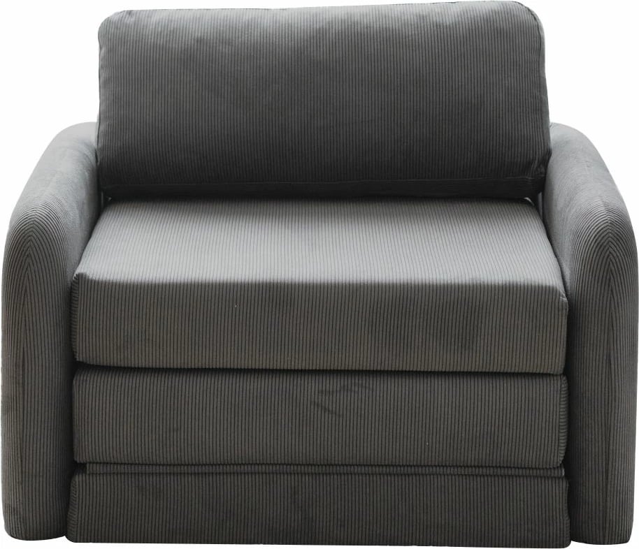 Krevat-kolltuk një vendësh, Atelier del Sofa, Nest, ngjyrë gri