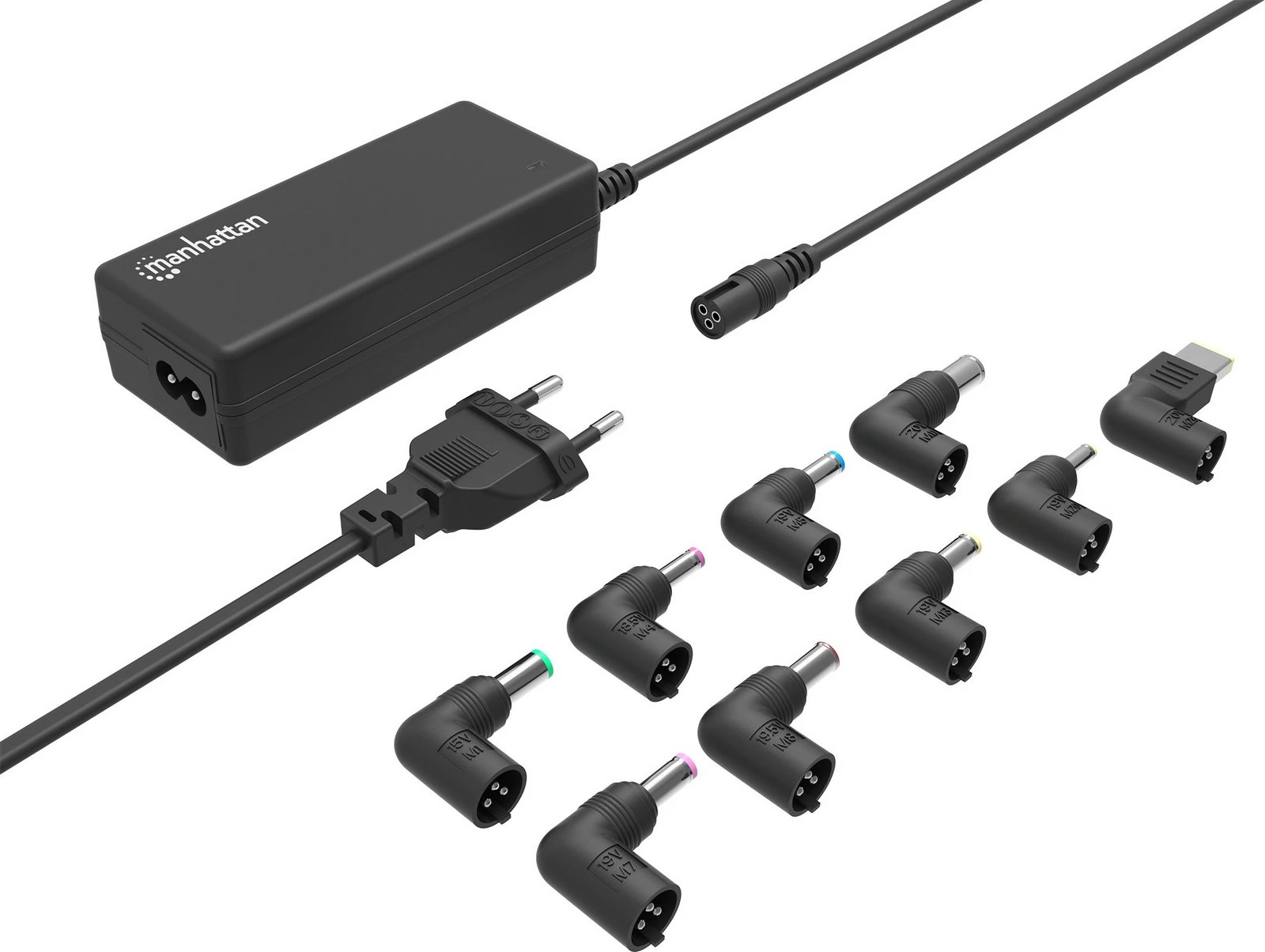 Adapter laptopi MANHATTAN 65W, 9 steka, i zi