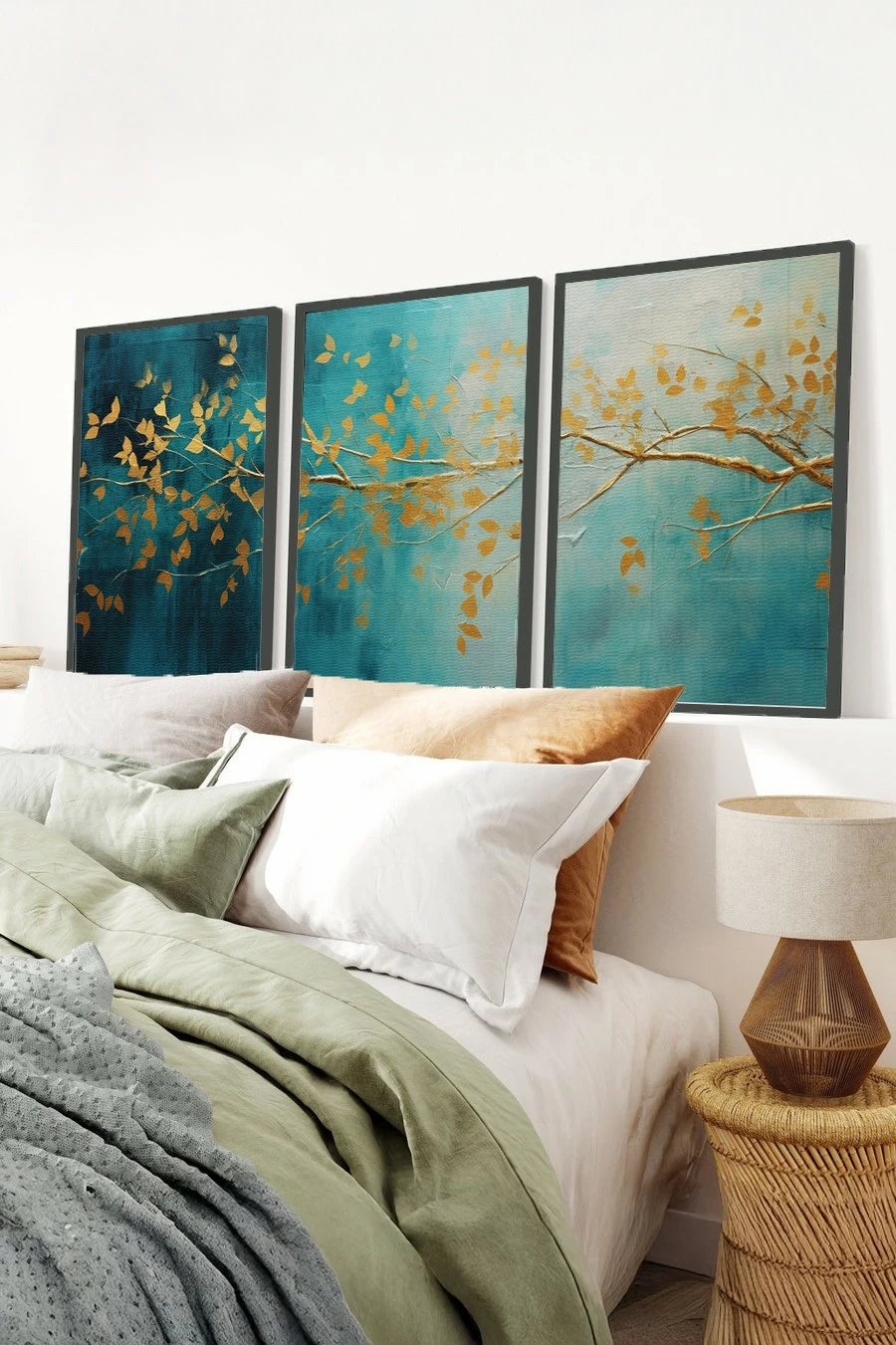 Pikturë dekorative me kornizë MDF (3 pjesë), Wallity, Huhu485S, 50x35cm