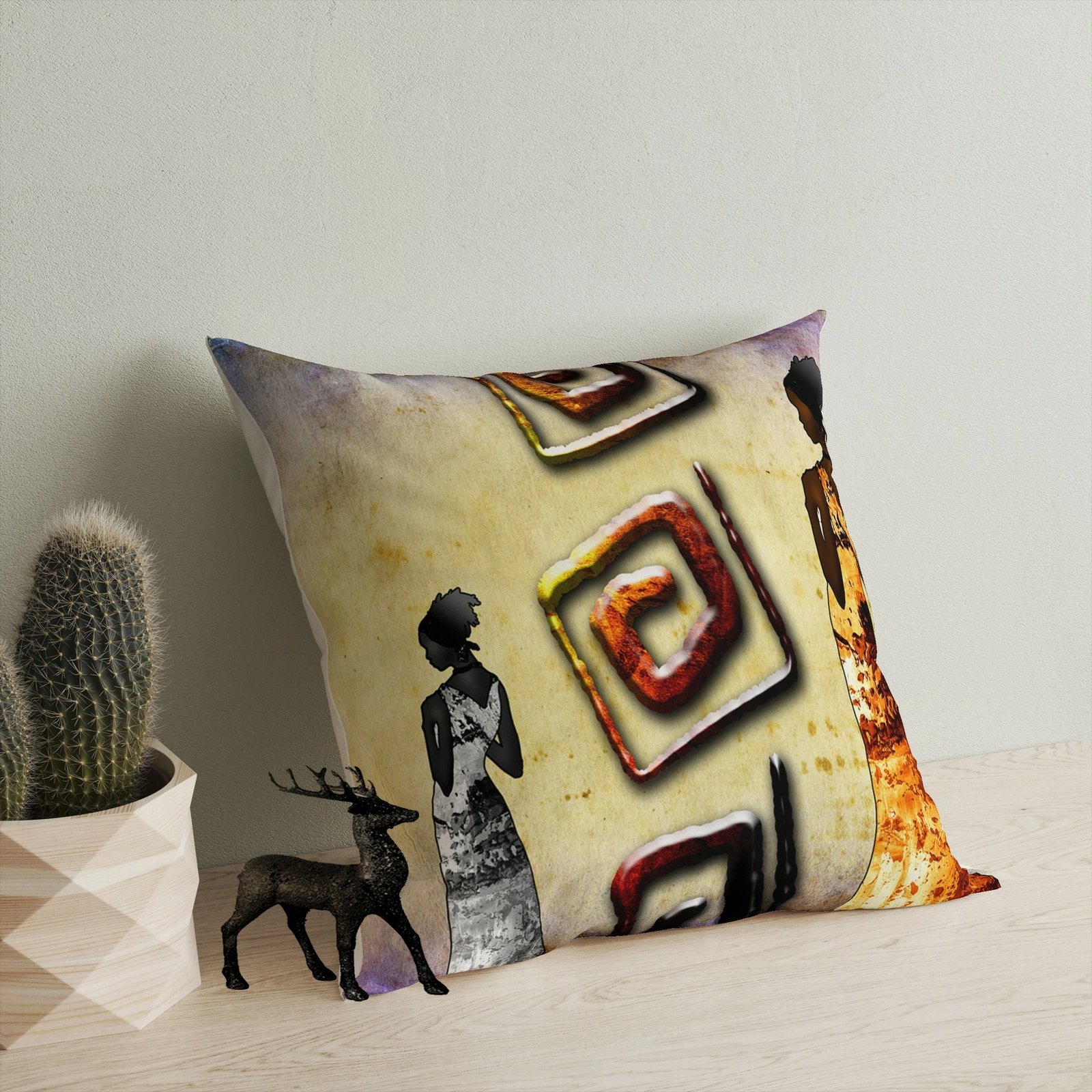 Jastëk dekorativ Evila Originals, A11940, shumëngjyrësh, 43x43cm