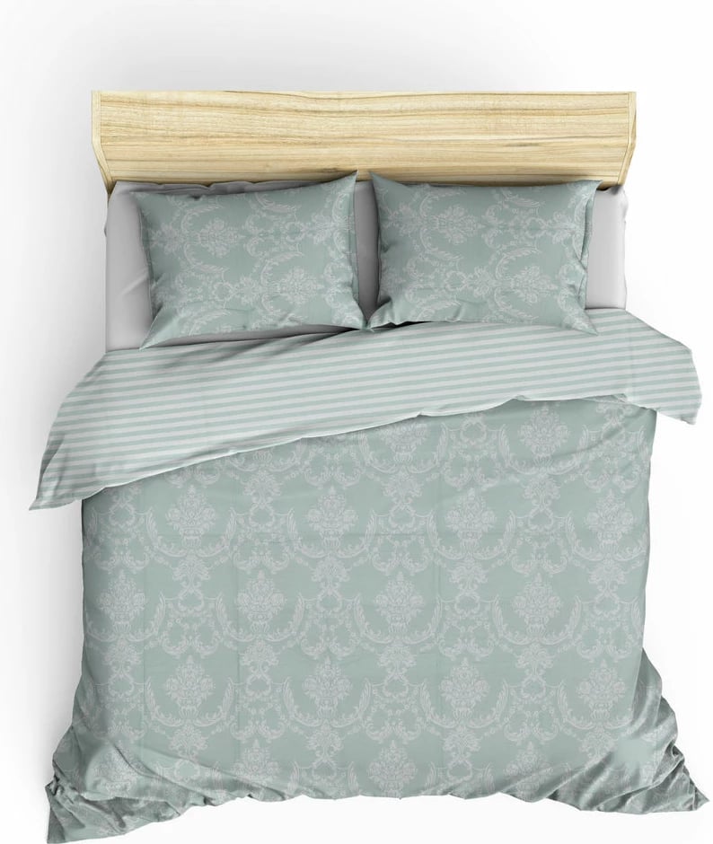 Set mbulesë për jorgan Super King, L'essentiel, ngjyrë jeshile deti e bardhë Set mbulesë për jorgan Super King, L'essentiel, ngjyrë jeshile deti e bardhë