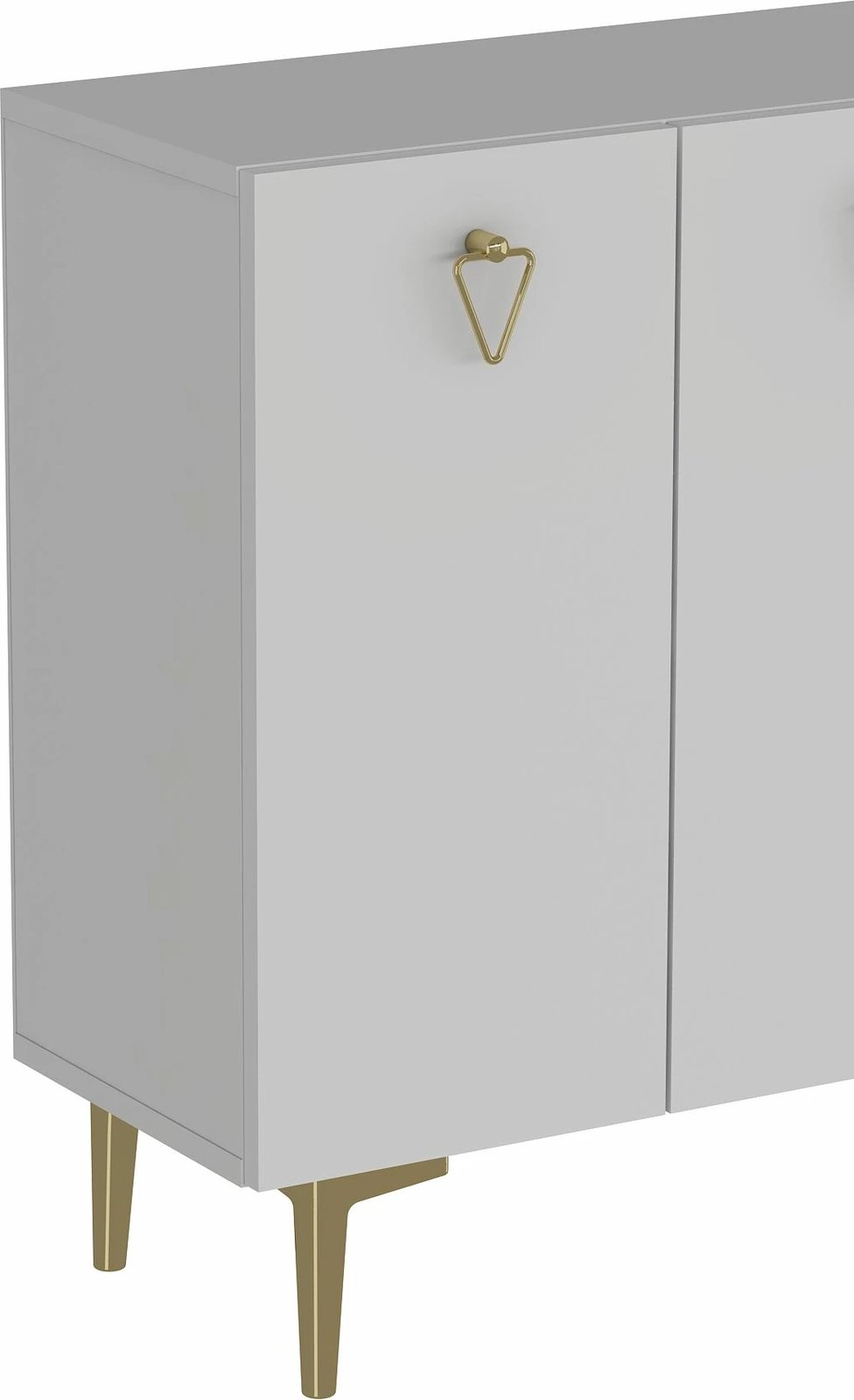 Konsolë Skye Decor, Leyla, e bardhë dhe e artë