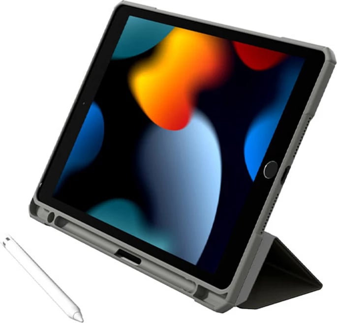 Mbështjellës folio, AmazingThing Titan Pro, për iPad Air 11" M3 (2025) me mbajtës Apple Pencil dhe stand, gri