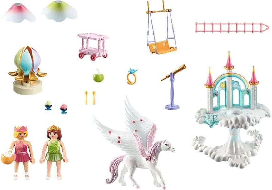 Set lodrash Playmobil Princess Magic 71359, Kështjella e Ylberit, 114 pjesë