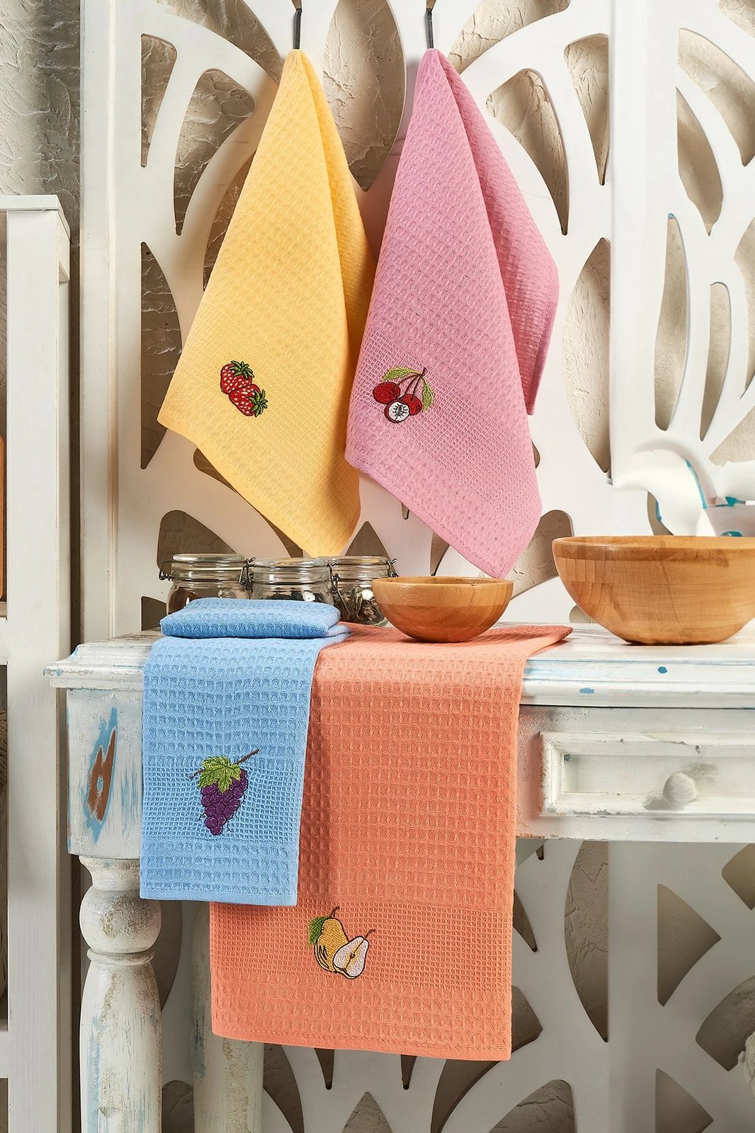 Set peshqirësh kuzhine (6 copë), Mijölnir, fruta, shumëngjyrësh