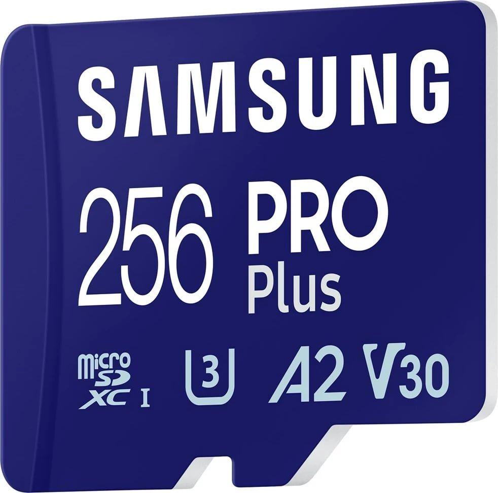 Kartelë memorie Samsung PRO Plus MB-MD256SA/EU, 256 GB, microSD, Blu