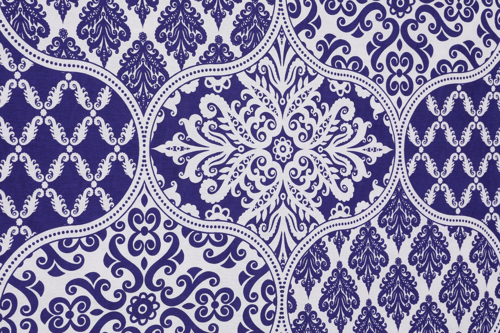 Set mbulesë për jorgan King, ranforce, ngjyrë kaltër e errët dhe e bardhë, L'essentiel, Donjette