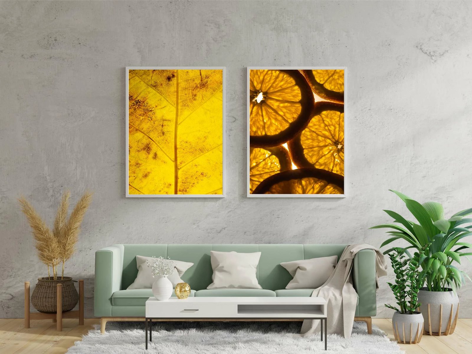 Pikturë dekorative me kornizë MDF (2 copë), Wallity, Mp2-00115, 40x50cm