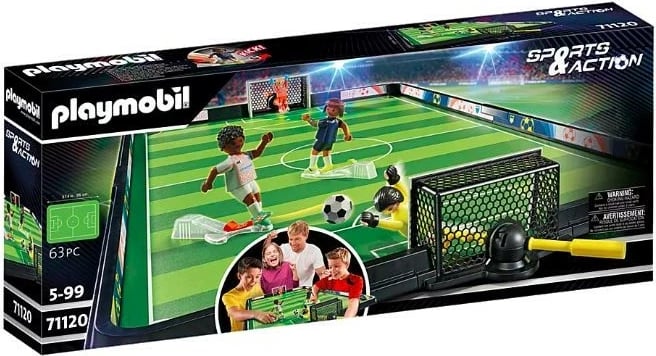 Set figurina sportive Playmobil 71120 Football Stadium, 63 pjesë