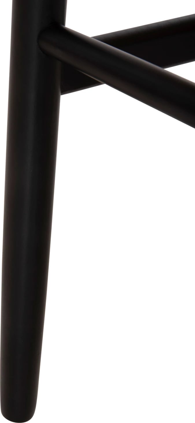 Karrige për ngrënie, dru ahu, ngjyrë e zezë-bezhë, FH8695.03, 54.5x53x75 cm