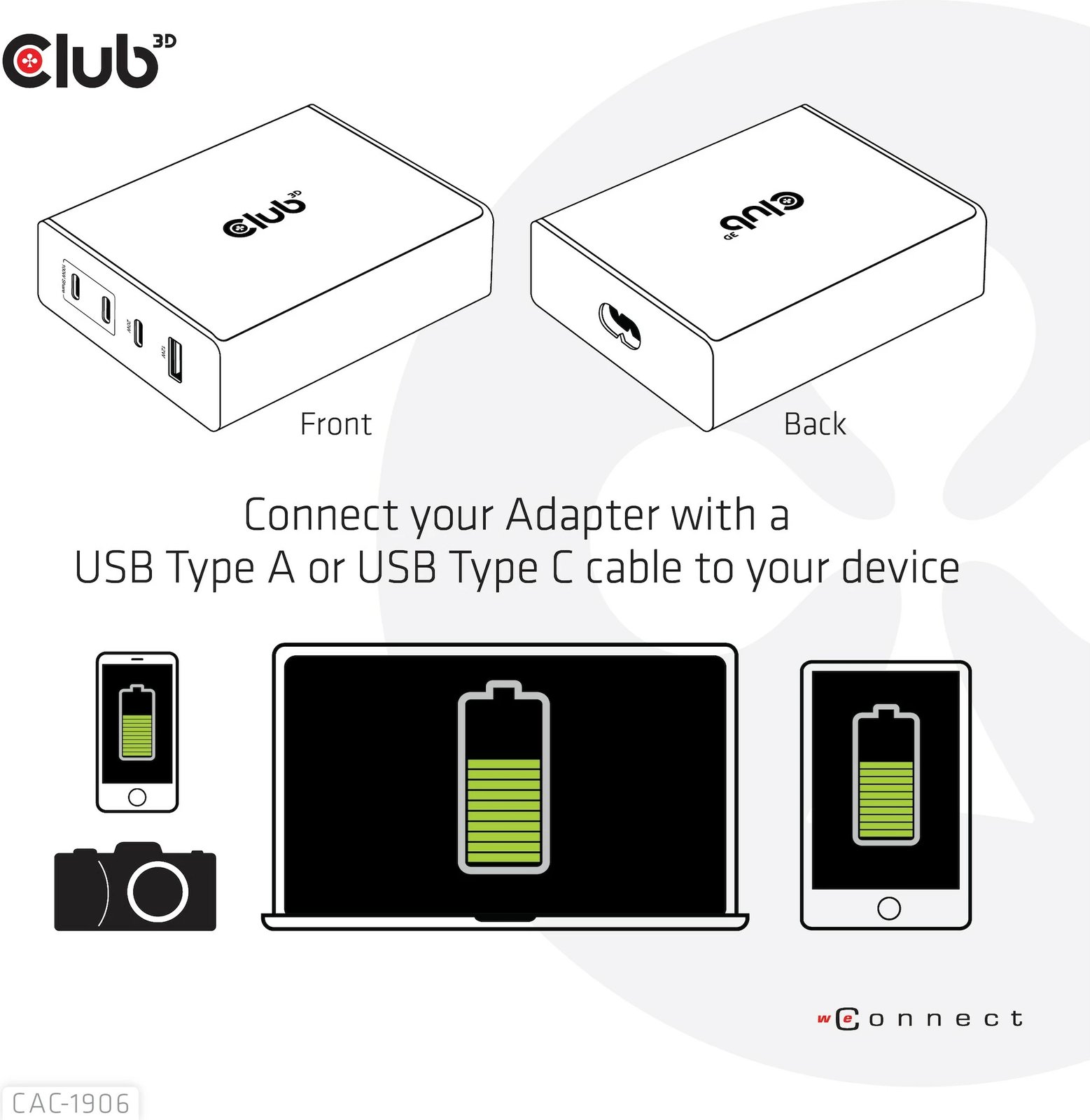 Karikues Club3D 3xUSB Type-C 1xUSB Type-A PD 132W GaN i zi