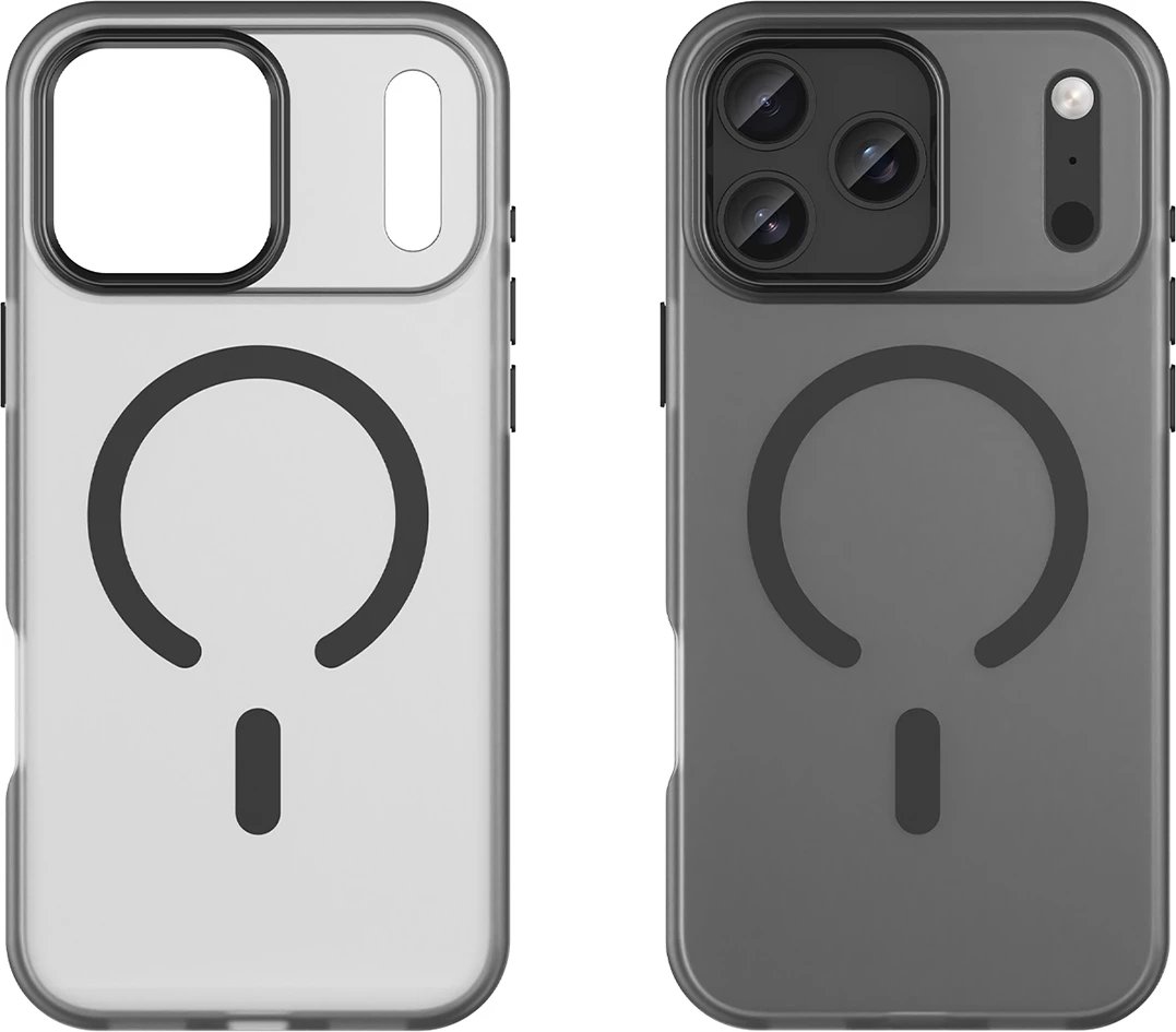 Mbështjellës Hurtel Magnetic Abrasive për iPhone 17 Pro, MagSafe, Mat Zi