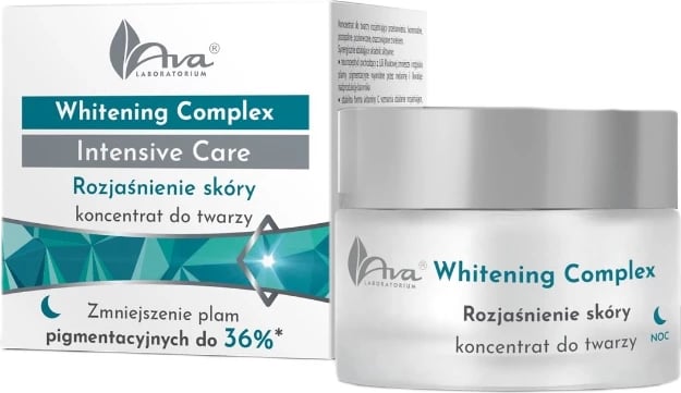Koncentrat nate për fytyrë për femra Ava Laboratorium Whitening Complex Intensive Care Brightening, 50ml