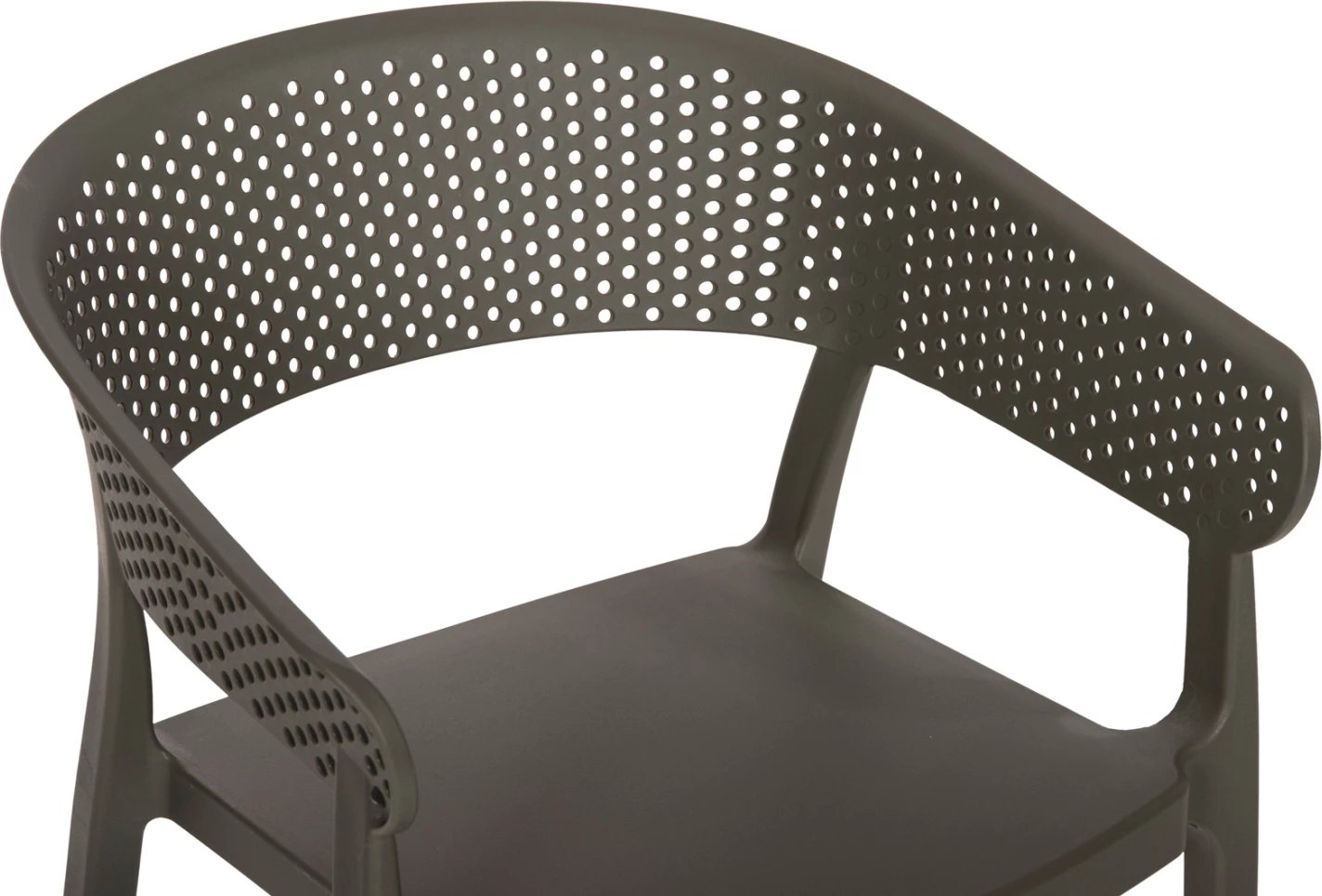 Karrige polipropileni e perforuar FH5941.07 ngjyrë ulliri e errët 53,5x50,5x73Hcm