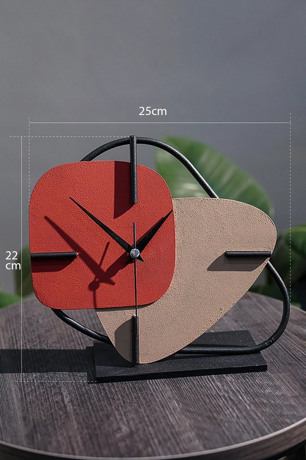 Orë dekorative Aberto Design, MYK2116-3, ngjyrë e kuqe tjegulle dhe kafe