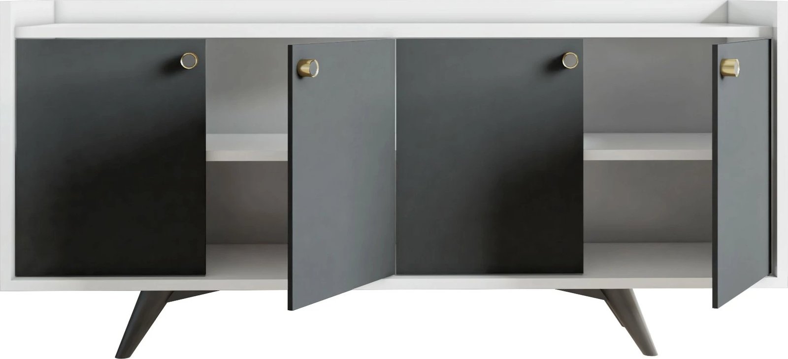 Konsolë Hanah Home, Bled, antracit dhe e bardhë