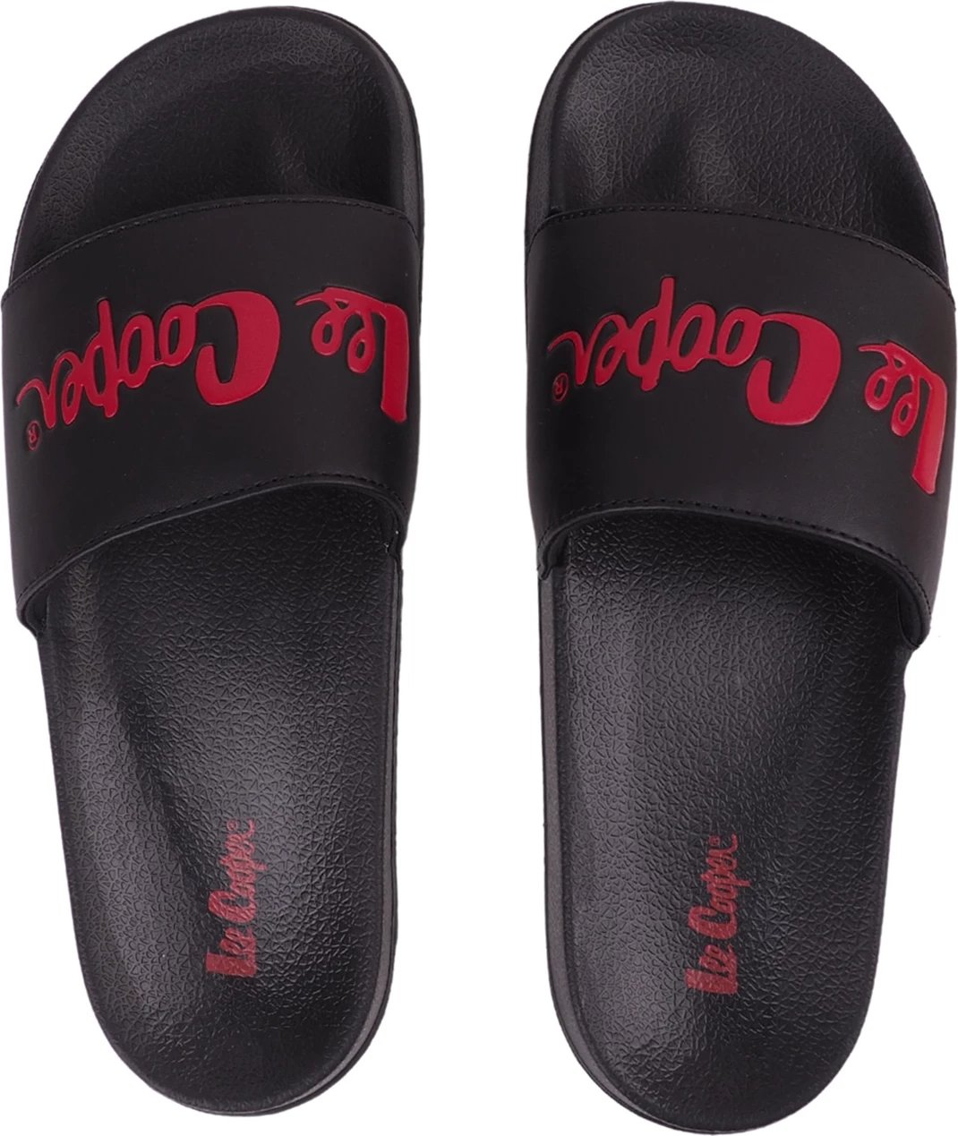Papuqe për meshkuj Lee Cooper, të zeza-kuqe
