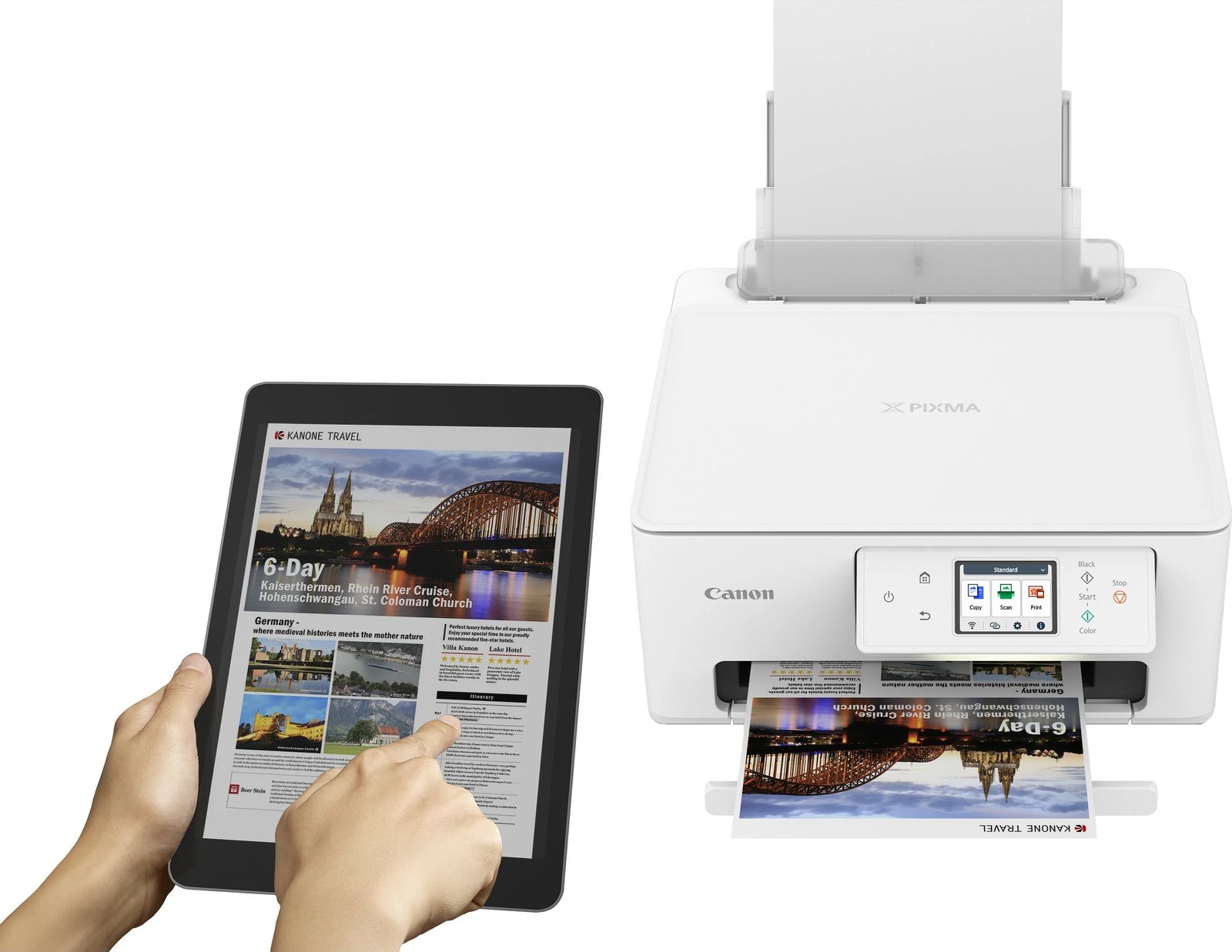 Printer Canon PIXMA TS7650i, Inkjet, 1200 x 1200 DPI, A4, Bardhë Printer Canon PIXMA TS7650i, Inkjet, 1200 x 1200 DPI, A4, Bardhë