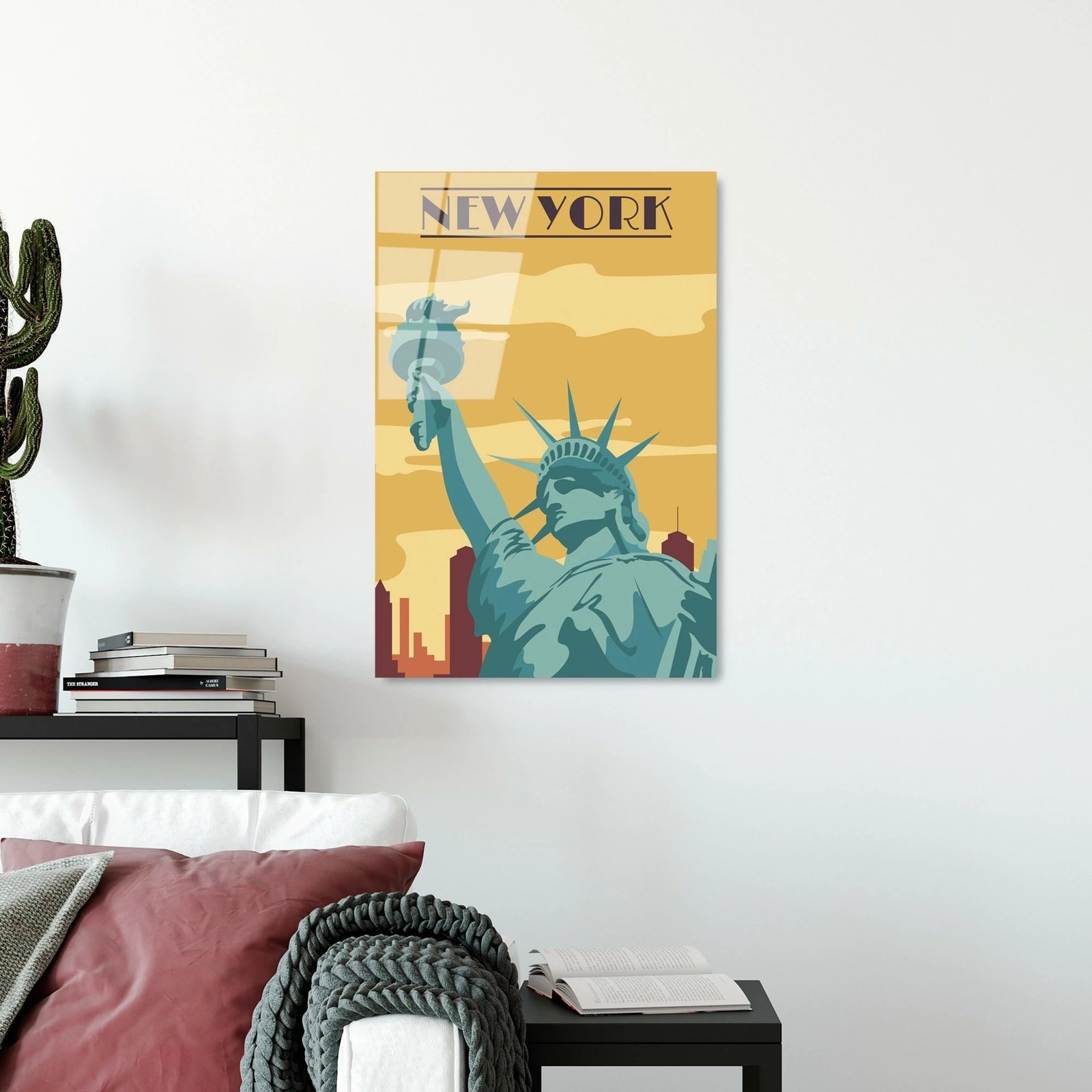 Pikturë dekorative prej xhami të temperuar, Wallity UV-1027, 30x45cm