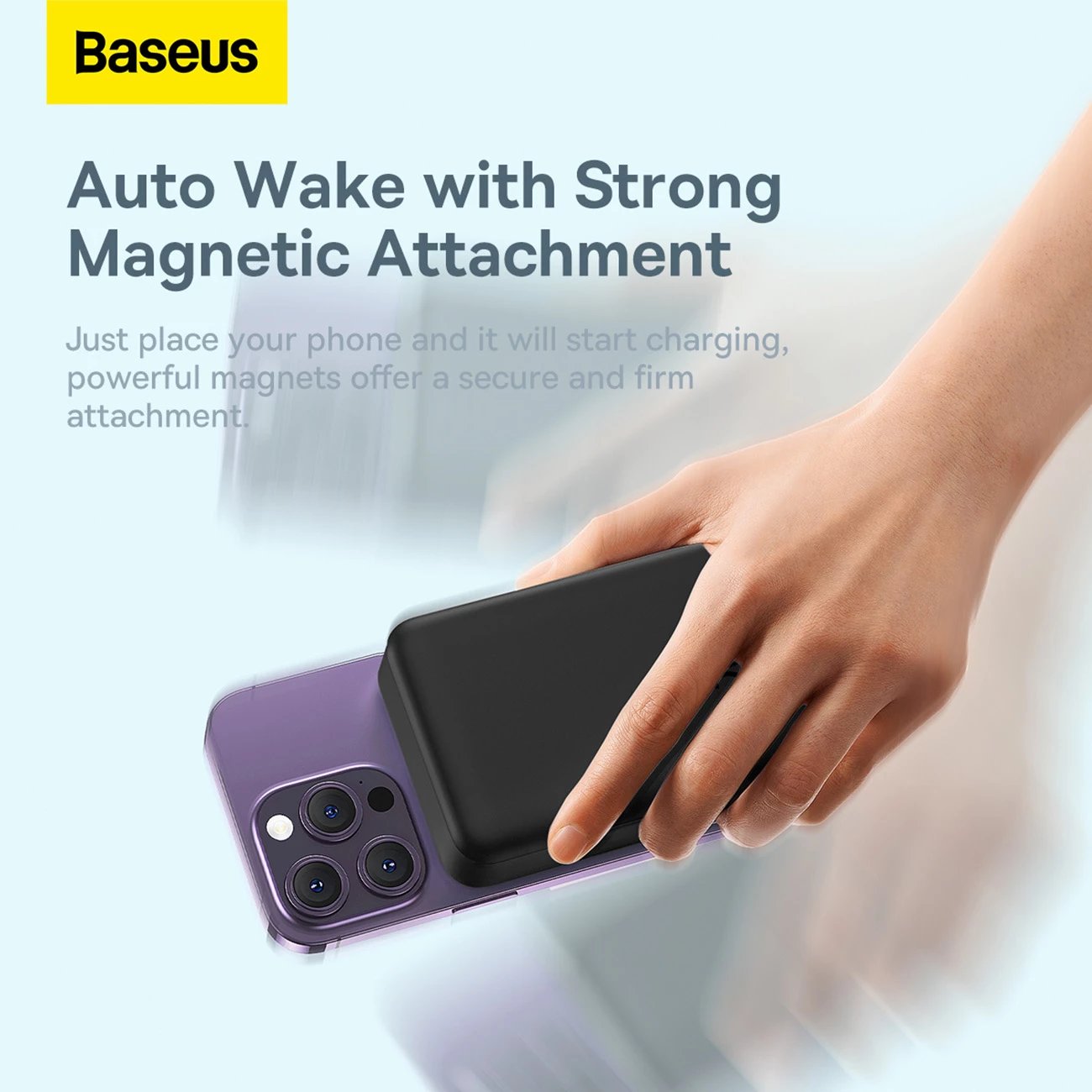 Powerbank Baseus Magnetic Mini 20000 mAh 20W me kabllo USB-C/USB-C, e zezë