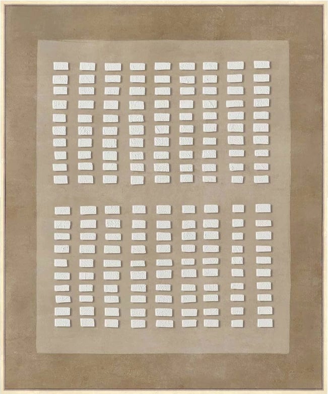 Pikturë dekorative me kornizë, kanavacë, ngjyrë kafe-bezhë, 80x120x4 cm